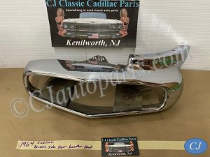 OEM 1964 Cadillac Deville Eldorado Fleetwood LEFT DRIVER SIDE REAR BUMPER END TAIL LIGHT SURROUND HOUSING #3513122